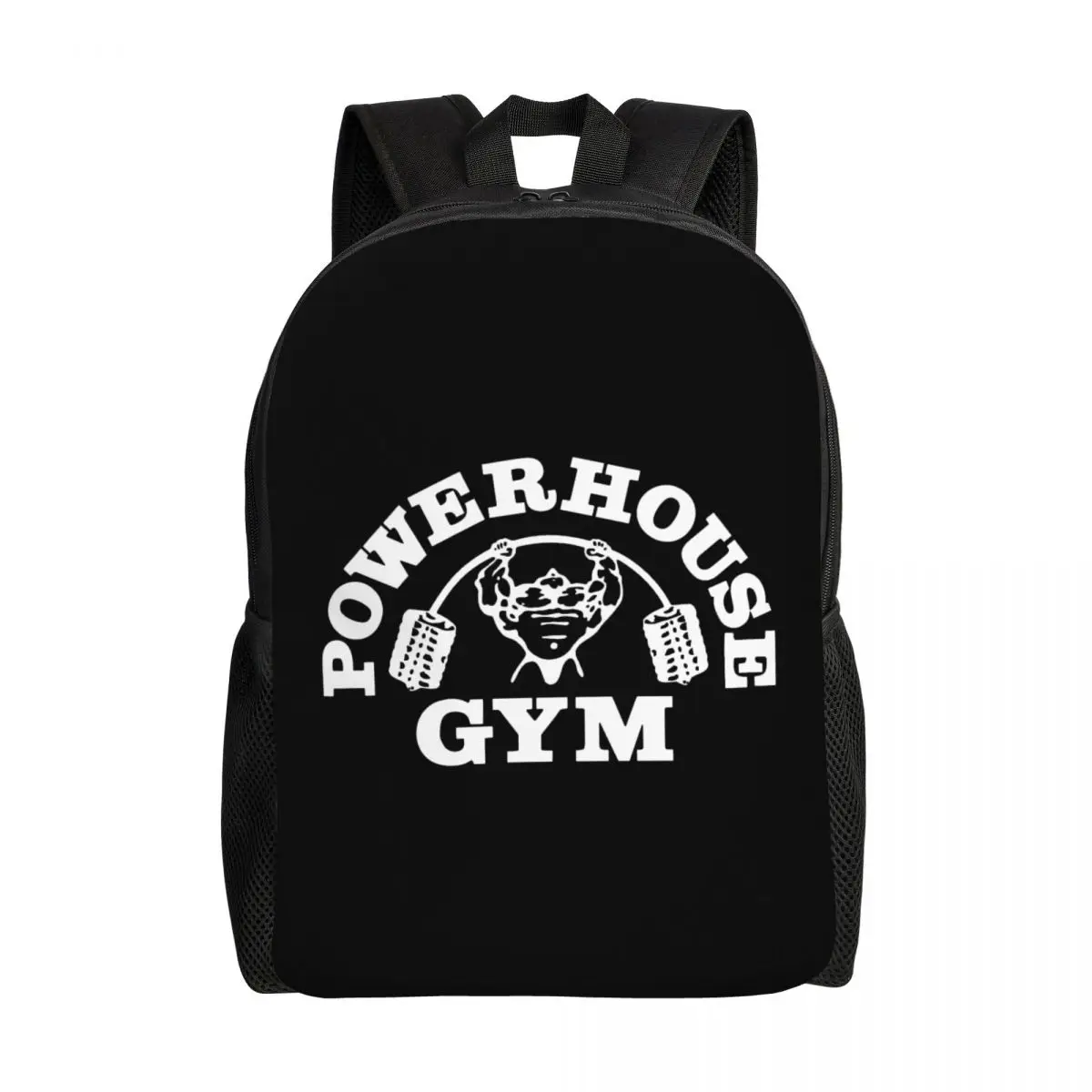 

Powerhouse Gym Travel Backpack Men Women School Laptop Bookbag Bodybuilding Fitness Muscle College Student Daypack Bags