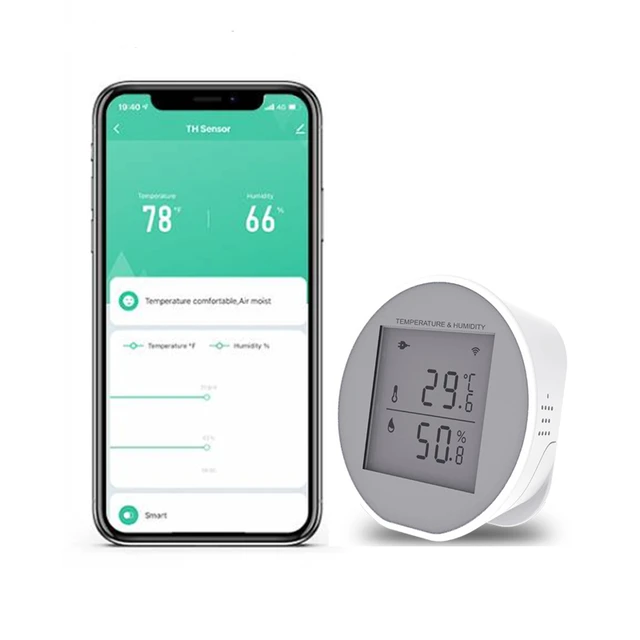 APP Notification Alert Smart Thermometer Hygrometer Remote