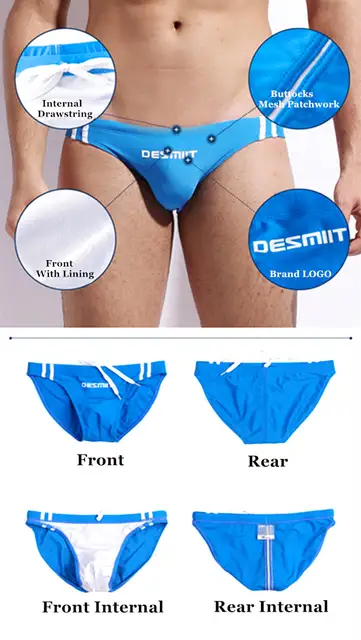 Slip Da Bagno Uomo Vita Bassa | Costume Bikini Gay | Pantaloncini Spiaggia Estate | Design Moderno - Foto 9