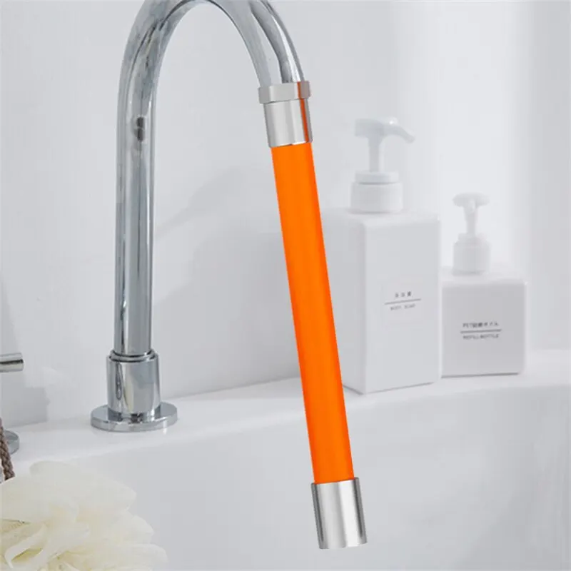 Faucet Extender Bathroom Adjust Free Bending Splashproof Universal 360 Degree Extension Tube Adapter For Kitchen Sink