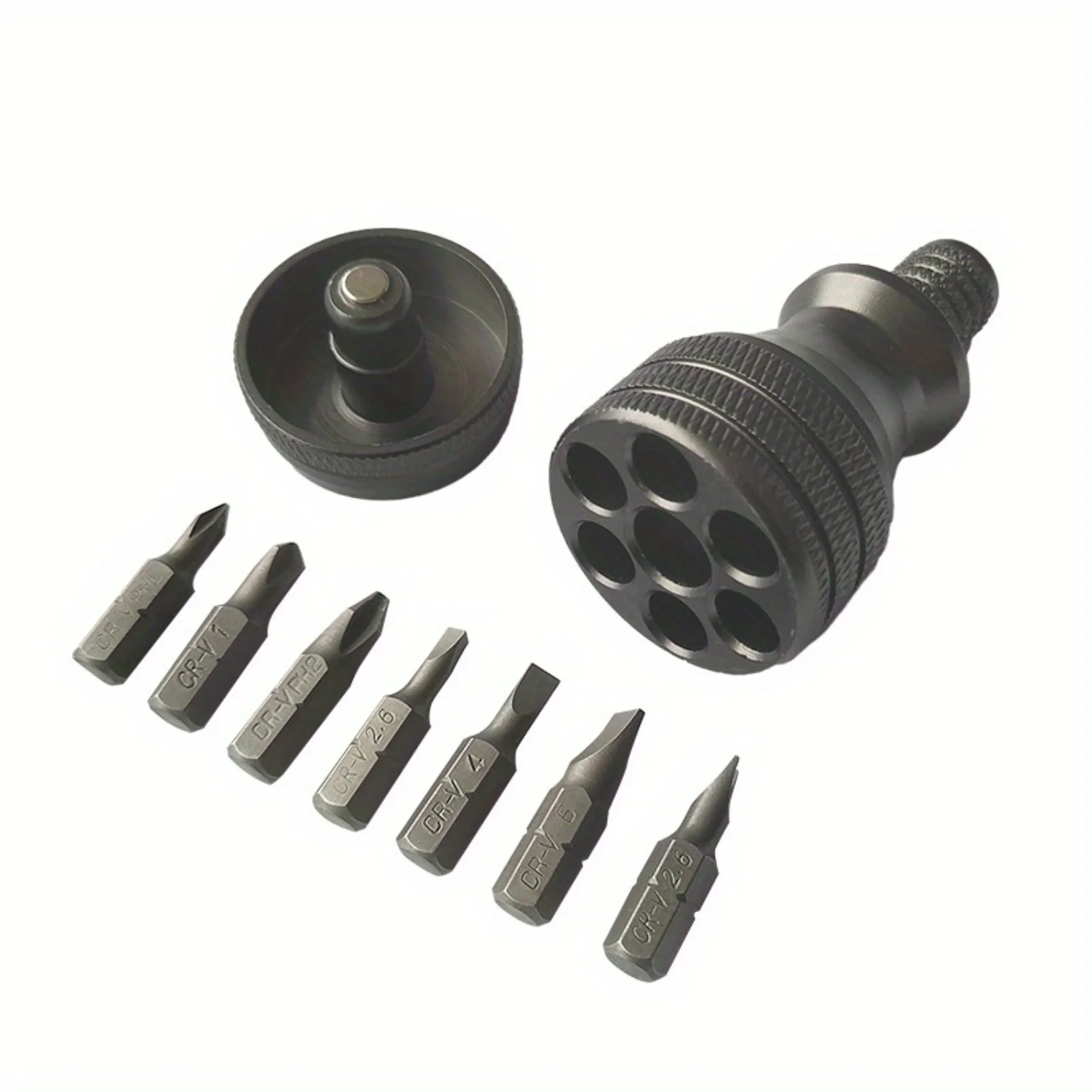 강력한 크로스, 다기능, 내구성이 뛰어난 S2 합금강을 갖춘 7-in-1 산업용 등급 드라이버 세트 - E용 배터리 프리 솔루션