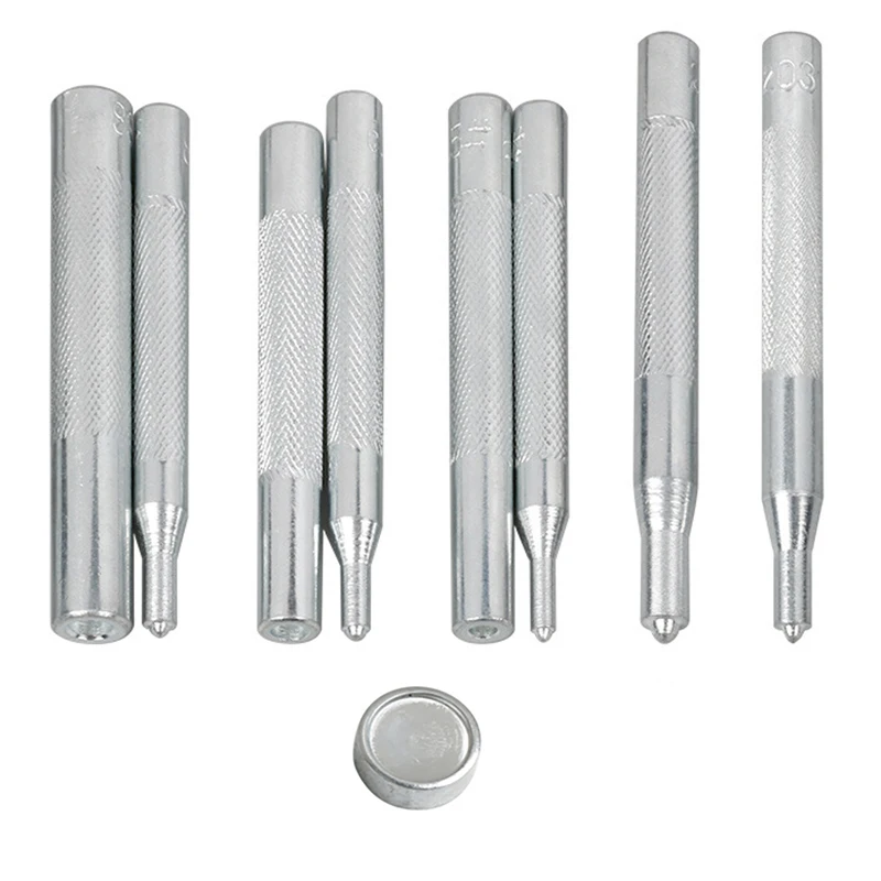 1sets handwork Button Dies For Brass Fastener Snap Kit Heavy Duty Snap Button Press Stud Cap DIY