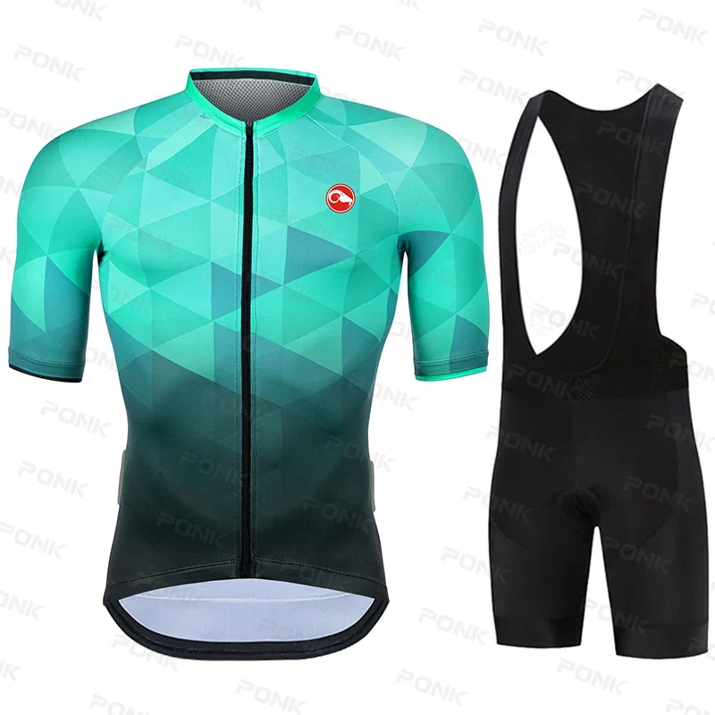 New 2025 Cycling Clothing Men's Breathable MTB Bicycle Clothes Maillot  Short Sleeve Bike Cycling Jerseys Set Ropa Ciclismo 2