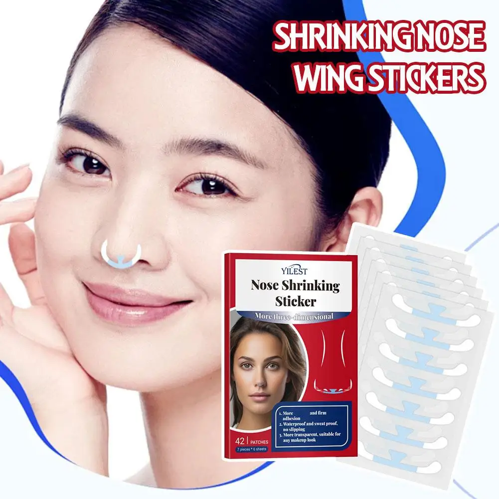 42pcs Shrinking Nose Wing Stickers 3