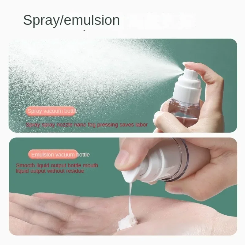 15ml 30ml 50ml Clear Airless Cosmetic Cream Pump Bottle Travel Size Dispenser Makeup Container for Cream Gel Lotion 3