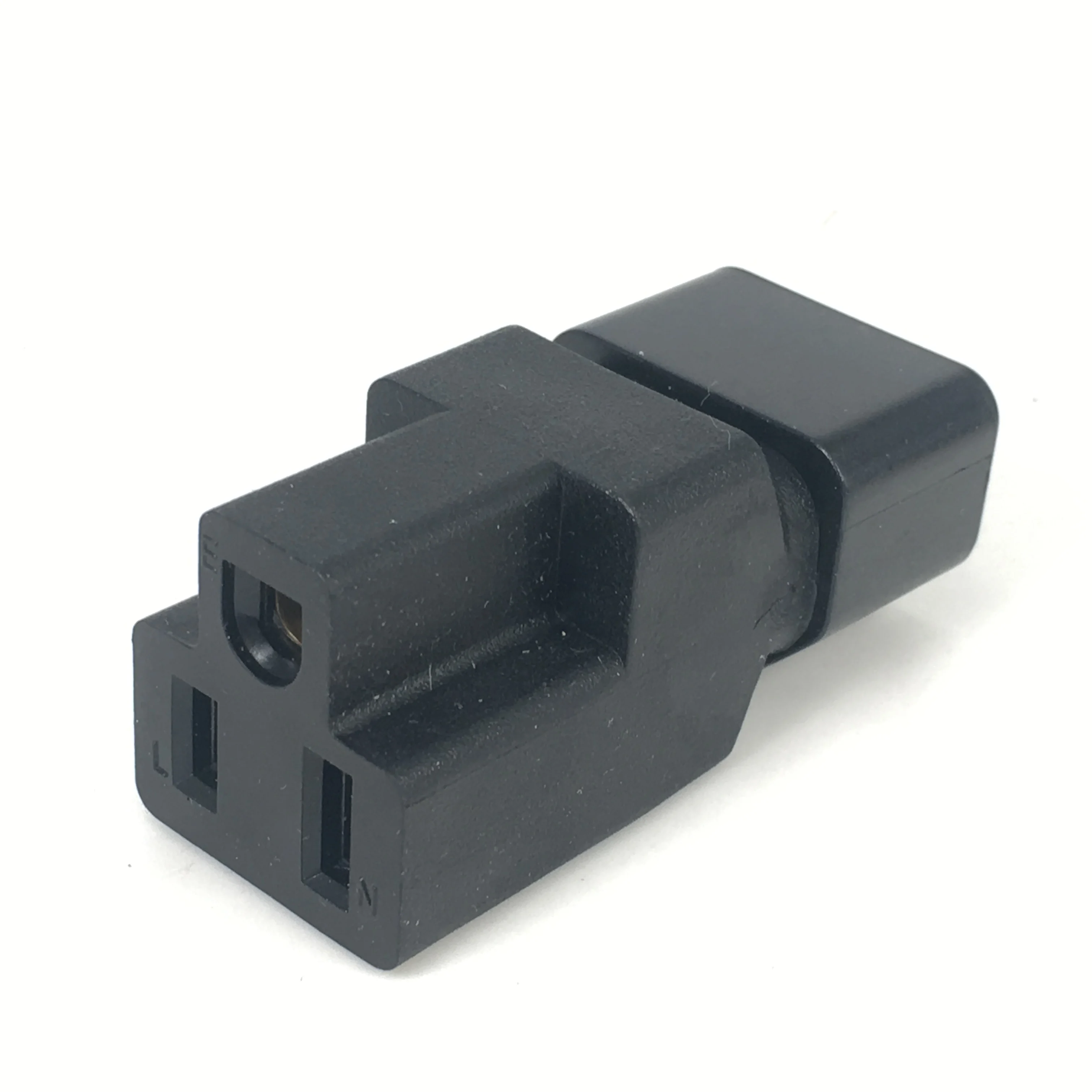 IEC320 C14 To US 5-15R Connector Converter Male To Female Socket Chassis Conversion Plug C14-Nema 5-15R AC Power Adapter plug adapter ac adapter