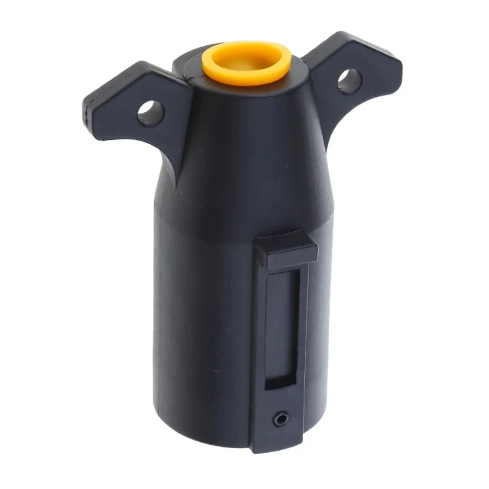 American style 7-pin 7 Way Trailer Towing Blade Round Socket Plug Connector Adapter 12V 7 PIN Plug Adapter For Trailer RV Yacht trailer plug adapter