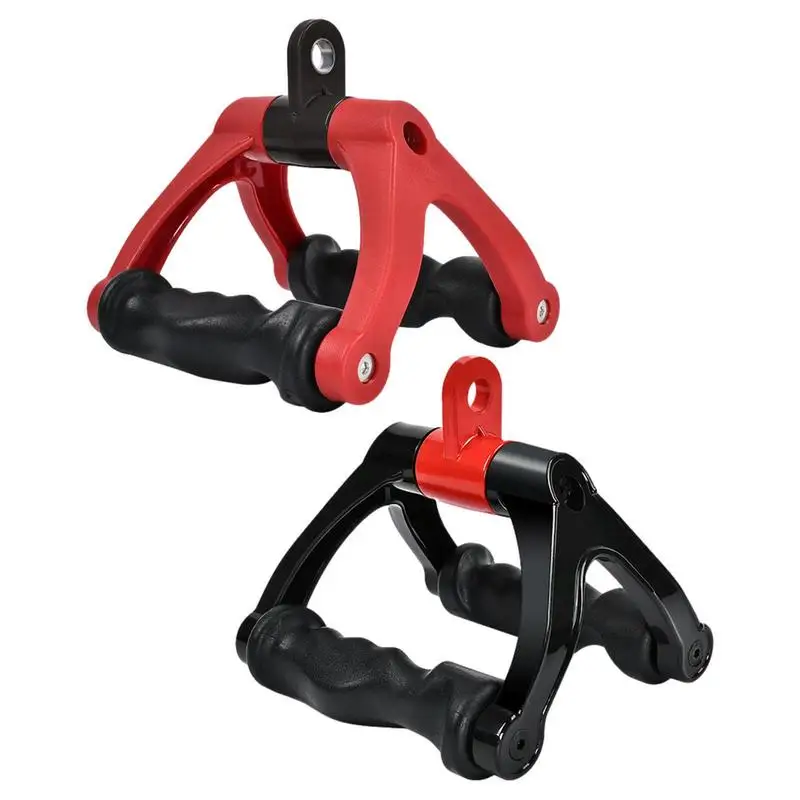 

V Handle Cable Attachment Double D Row Exercise Handle For Weight Workout Core Strength Training Home Gym Equipment Workouts