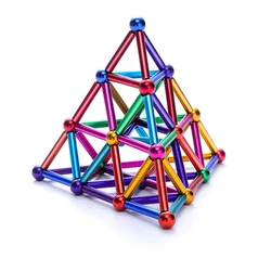 Colorful Magnetic Beads Magnetic Stick Toy Holiday Gift Adult Decompression Leisure Desktop Puzzle Magnetic Building Block  Game