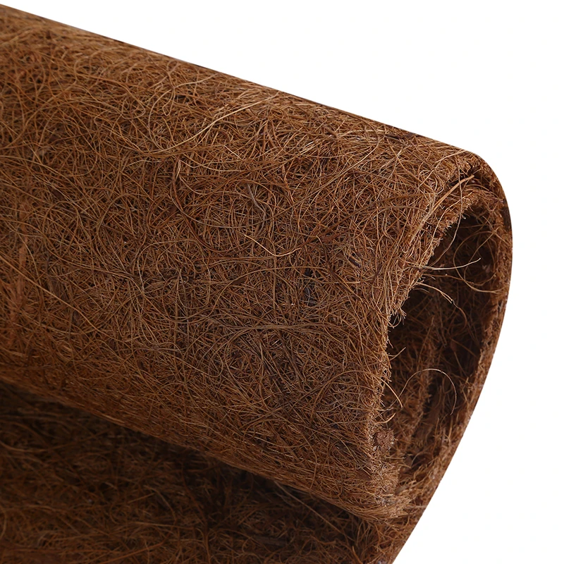 Description Picture 4 of item4 Sizes Coconut Palm Fiber Liner Bulk Roll Mat Carpet Flower Basket Flowerpot Wall Basket Pet Reptile Carpet