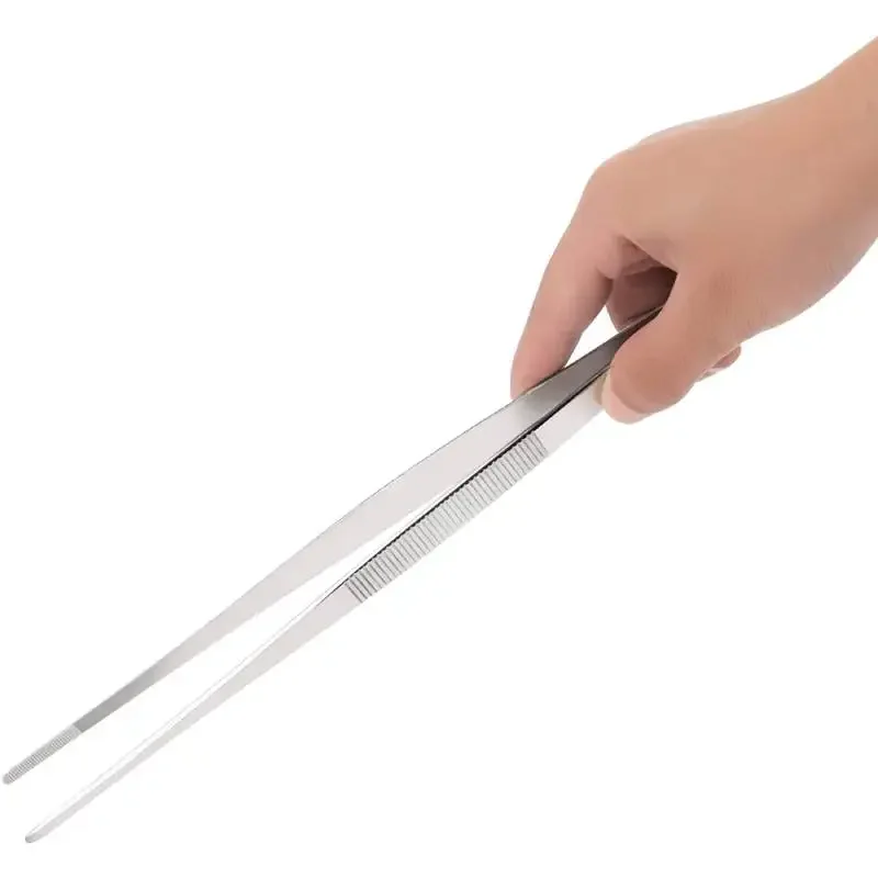 5/6/8/10/12 Inch Stainless Steel Plant tweezers Straight Tweezer Feeding Tongs Aquarium Tweezers for Gardening Fish Tank Aquatic