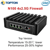 Solid Intel N100 Firewall Appliance 4x 2.5G LAN i226-V Fanless Mini PC N5105 N6000 J4125 Mini Computer pfSense OPNsense Proxmox 1