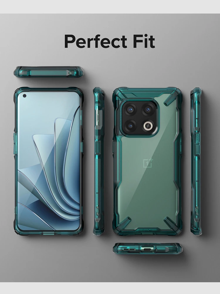 Ringke Fusion X for Oneplus 10 Pro Case Dual Layer PC Clear Back and Soft TPU Frame Hybrid Heavy Duty Drop Protection Cover