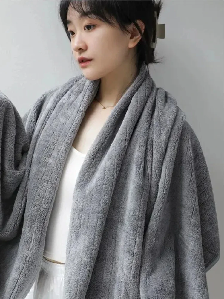 

2pcs Quick-drying Towel Bath Towel Couple Style Cotton Absorbent Wash Men Women Adult Set wholesale