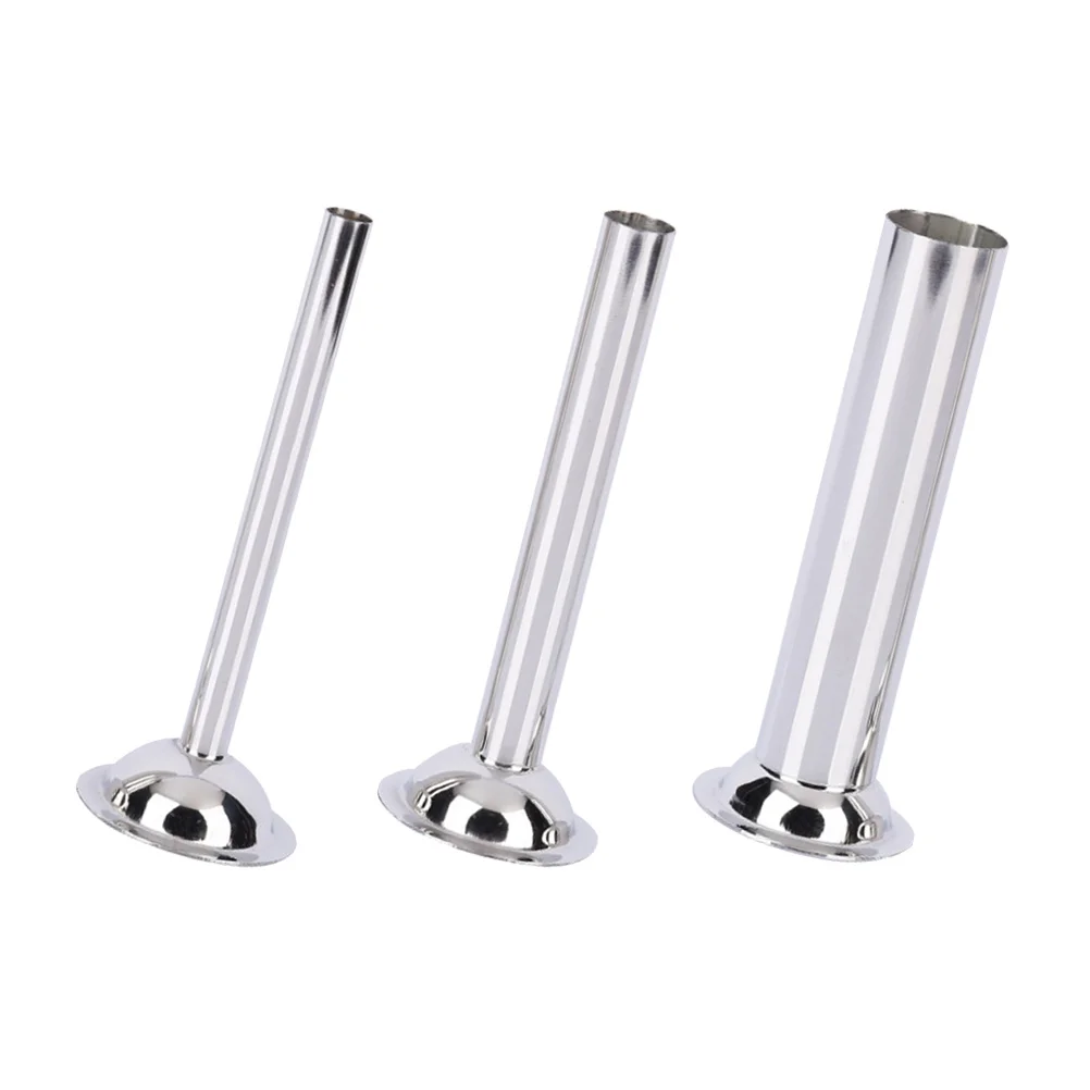 

3pcs Manual Saausage Maker Stainless Steel Sausage Stuffer Filler Hand Operated Salami Maker Grade Tools for Home Restaurant (