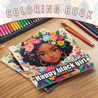 Black Beauty Coloring Book - Thick Pages for Creative Expression, Perfect for Dark-Skinned Girls 1