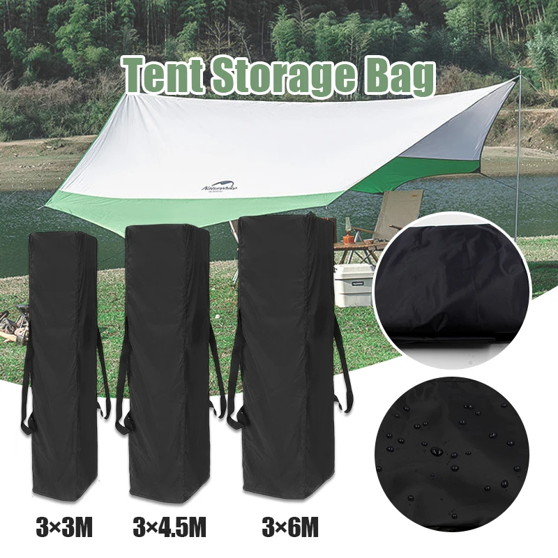 Without Tent Black Tent Storage Bag Waterproof Cover Sunscreen Canopy Outdoor Garden Awning Tote Bags Camping Shed Handbag rainproof tarpaulin