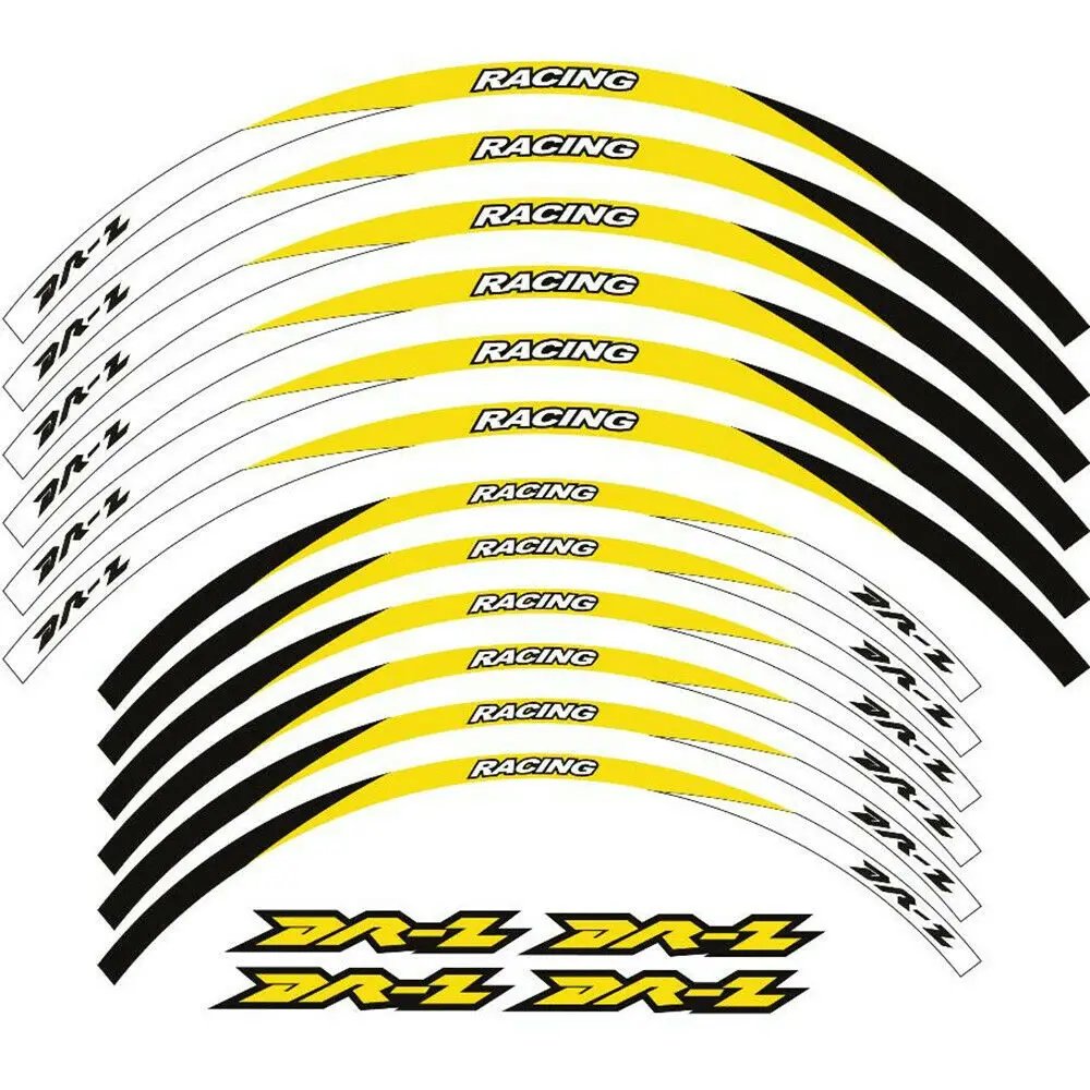 Motorcycle Accessories Stickers Rim Decals Wheel Hub Reflective Stripe For Suzuki DRZ250 DR Z DRZ 250 2001-2007 2006 2005 2004