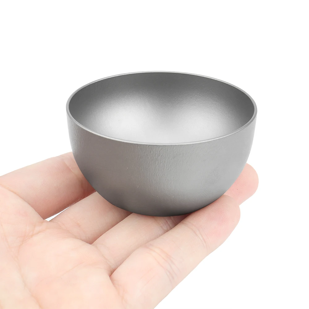 Titanium Double-Wall Bowl Small Double Layer Bowl for Adult Children Outdoor Camping Tableware 50ml 3
