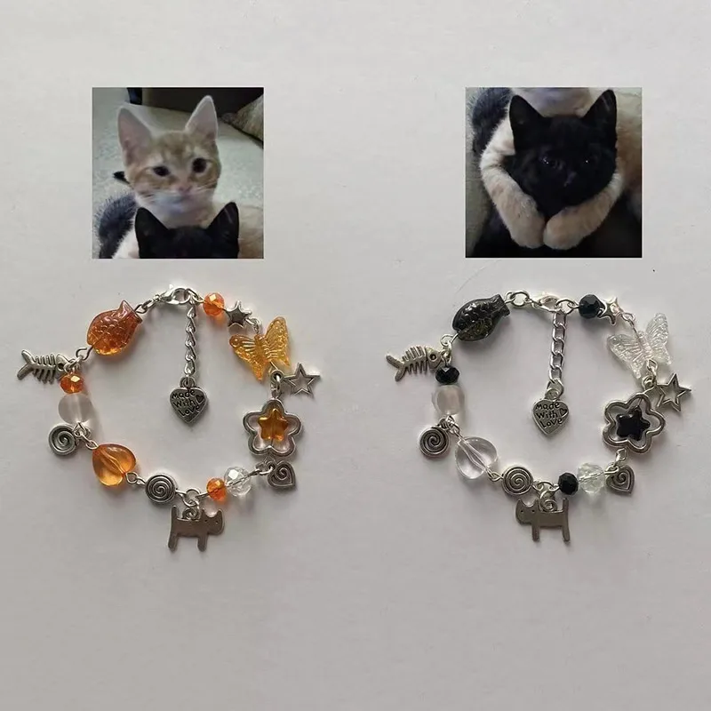 Черные браслеты с надписью «naranja y gato» (art.: 3920c6101ebbc) - 3920c6101ebbc