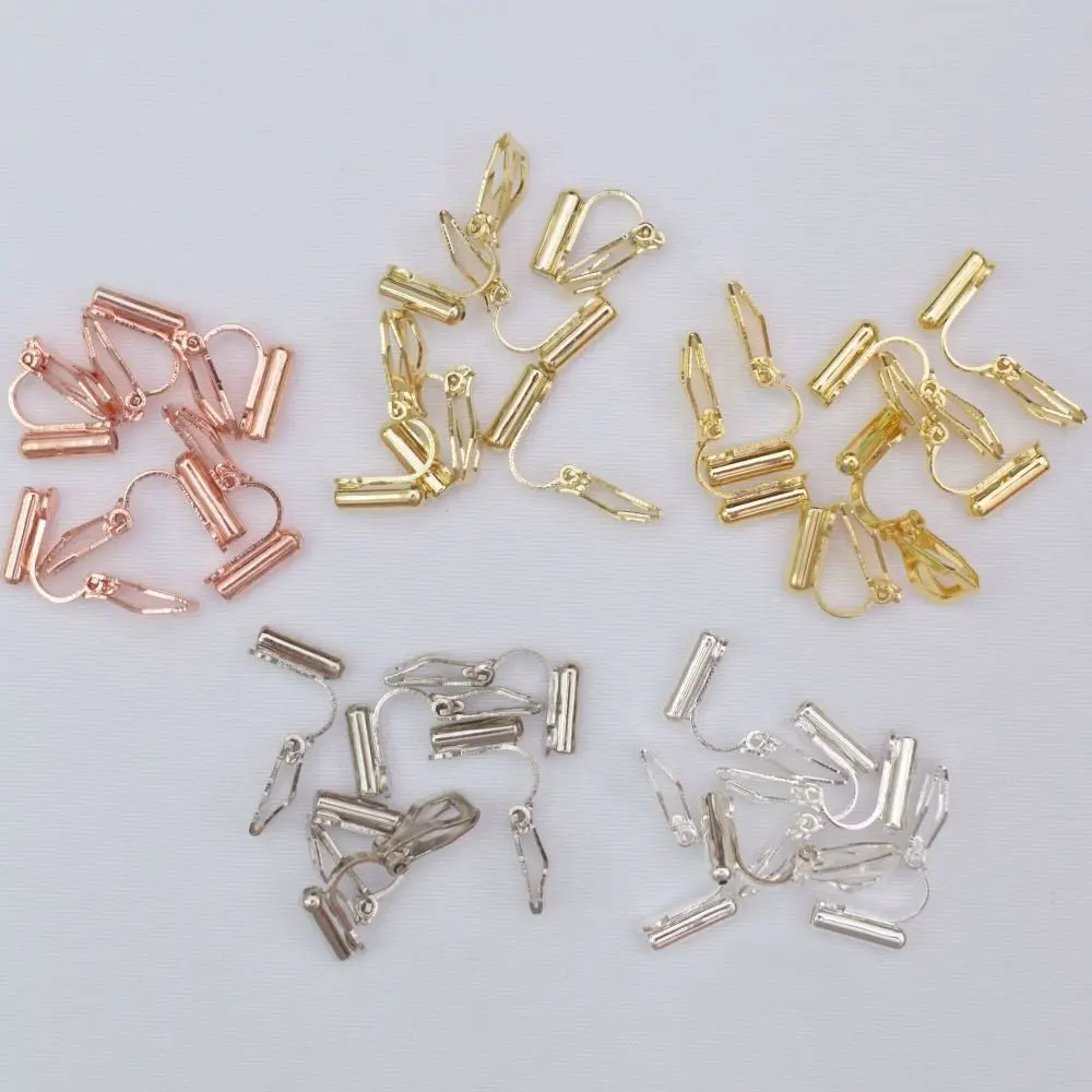 

DIY Painless No Piercing Clip-on Earring Converters Invisible Ear Cuff Ear Clip Converter Non Pierced Earrings Adapter