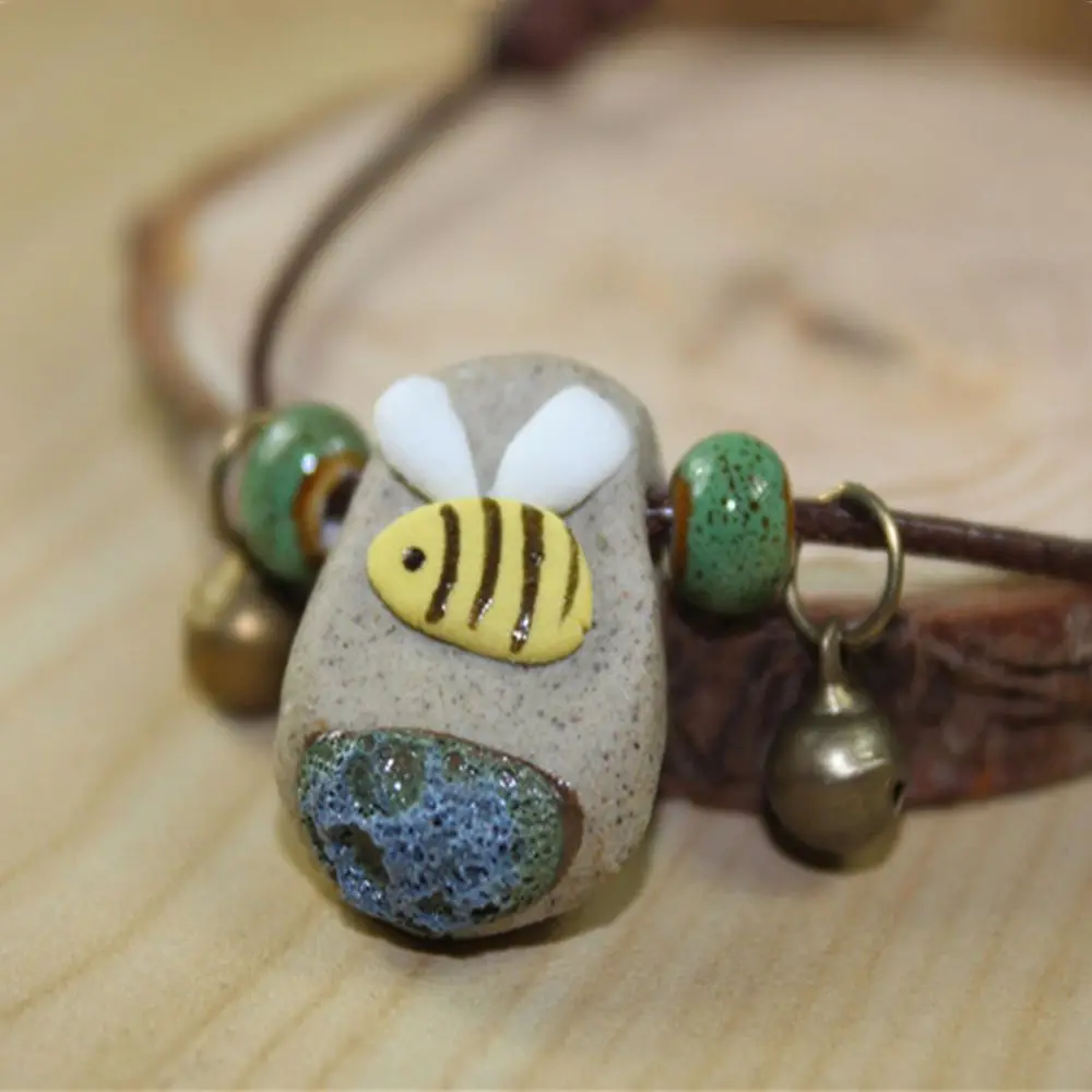 Collana con ciondolo in pietra da donna design ad ape_voghion.com