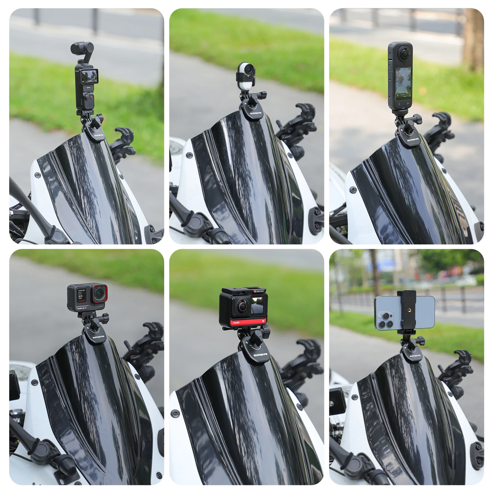 TELESIN° Sgancio Rapido Supporto da Collo per GoPro, Supporto Magnetico per X4 X3, DJI Osmo Action 5 Pro 4 3, GoPro Hero 13 12 11 10 9 8 7 con Fascia Toracica Fissa, Action Camera Accessori