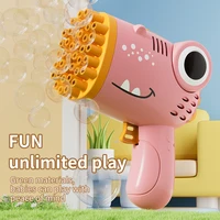 Battery-free bubble solution, 40-hole dinosaur bubble gun, fully automatic handheld model – a great surprise gift for children
