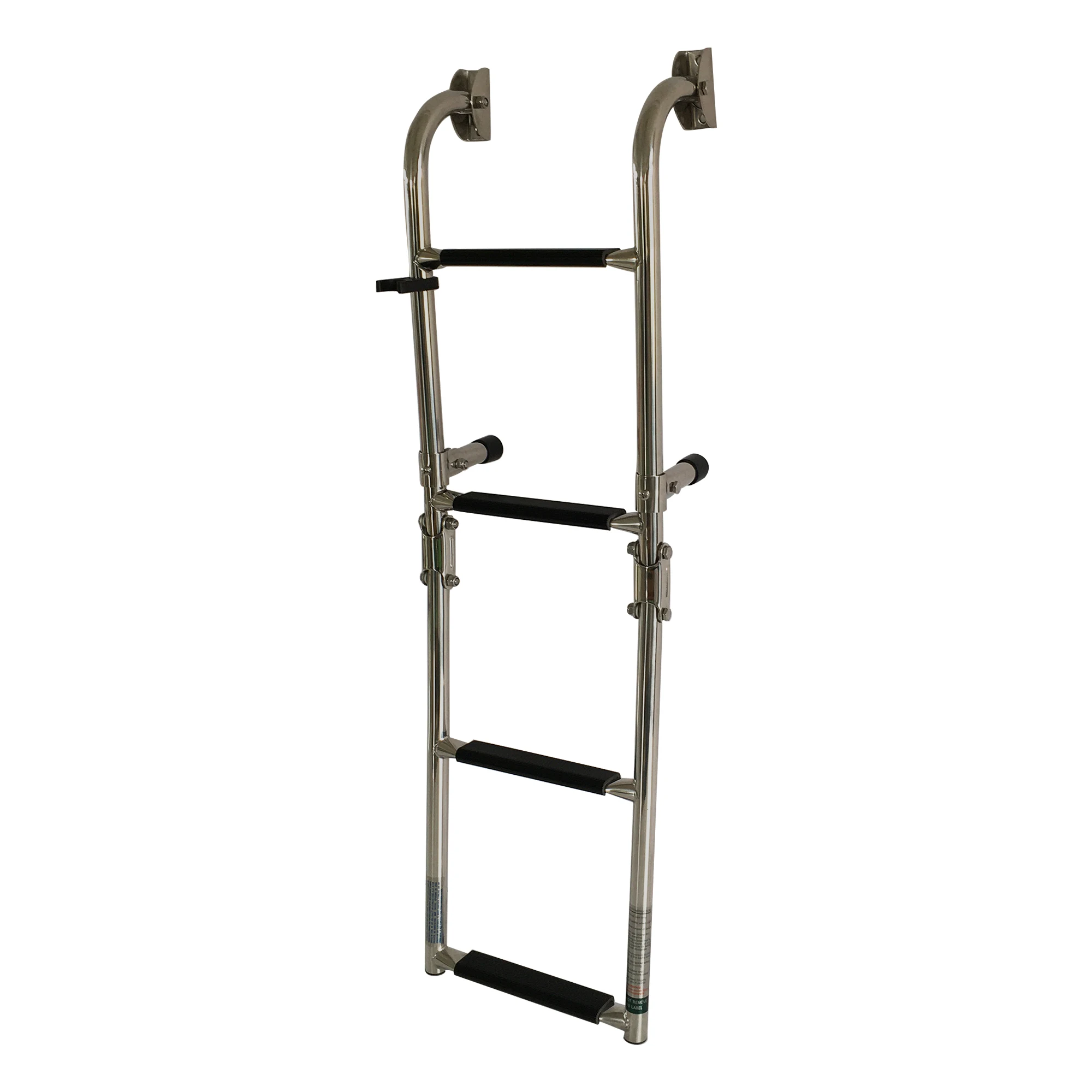 

1 Pcs Stainless Steel 304 2+2 Steps Folding Ladder for Marine Boat Yacht Boarding ladder