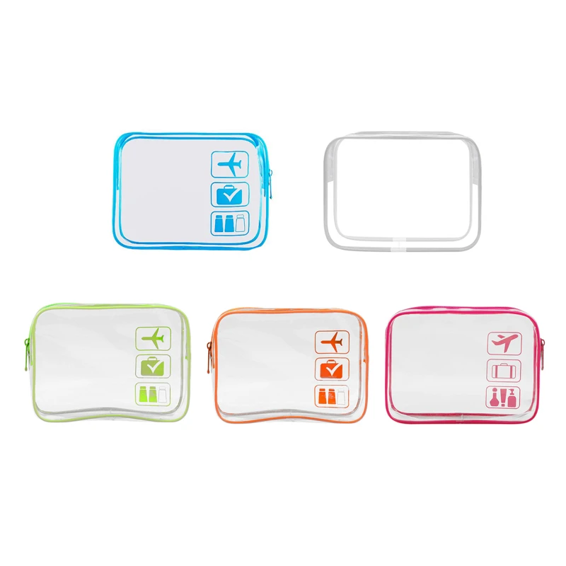 

Travel PVC Cosmetic Bags Lady Transparent Clear Zipper Makeup Bags Organizer Bath Wash Tote waterproof Handbags storage Case