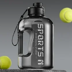 Portable Large Capacity Sports Water Bottle - 2.7L (Black)