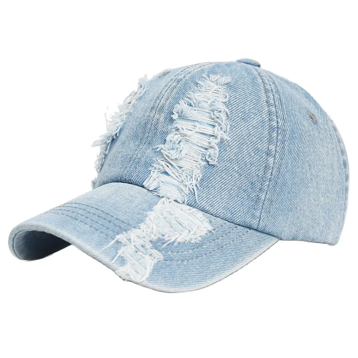 Vintage Washed Cotton Baseball Cap Men Women Denim Dad Hat Adjustable Trucker Style Low Profile 2