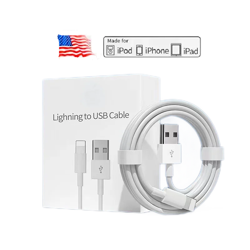 Cable USB Original para iPhone 11, 12, 13 Pro Max, carga rápida, XR, X