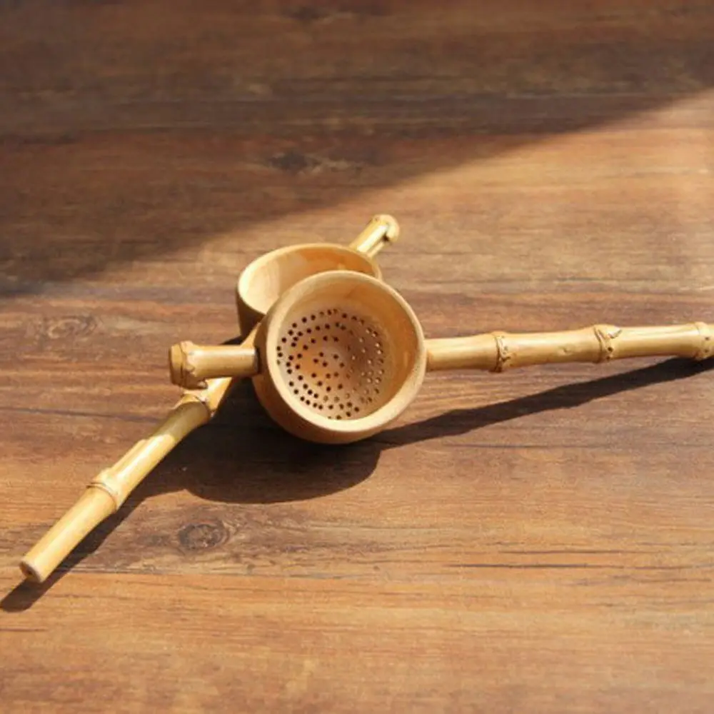 Natural Creative Teahouse Tea Filter tea infuser tea strainer tea filter Bamboo Strainer Infuser