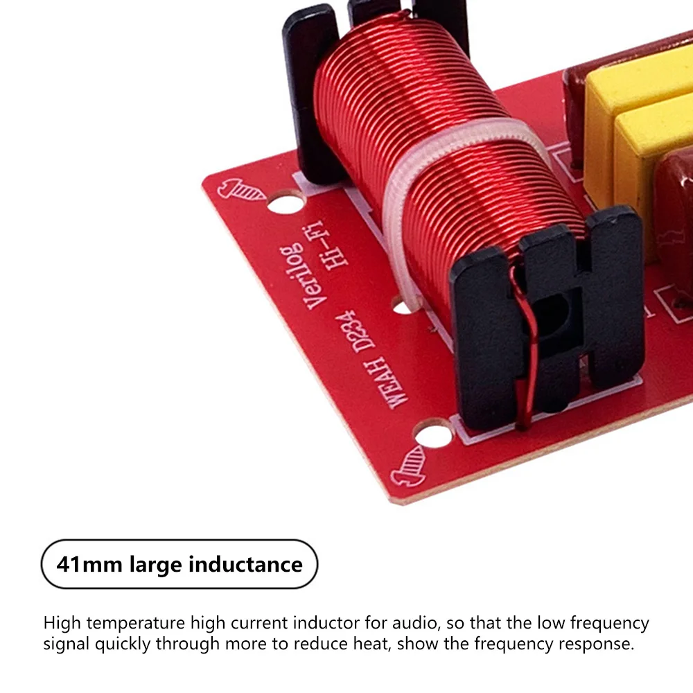 80W Speaker Frequency Divider Board DIY Module 2 Way Treble Bass Hi-Fi Audio Crossover Filter Frequency Distributor hifi speaker