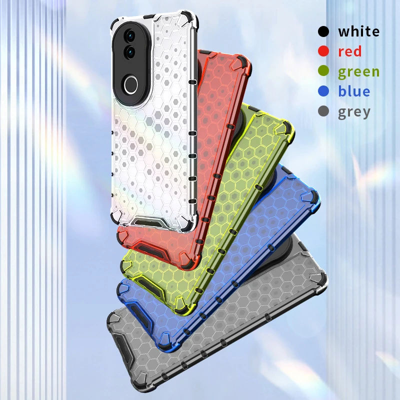 Shockproof Honeycomb Series Hybrid Phone Case - Durable PC+TPU Protection