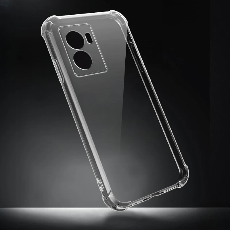 Shockproof Clear Silicone Phone Case - Transparent Back Cover