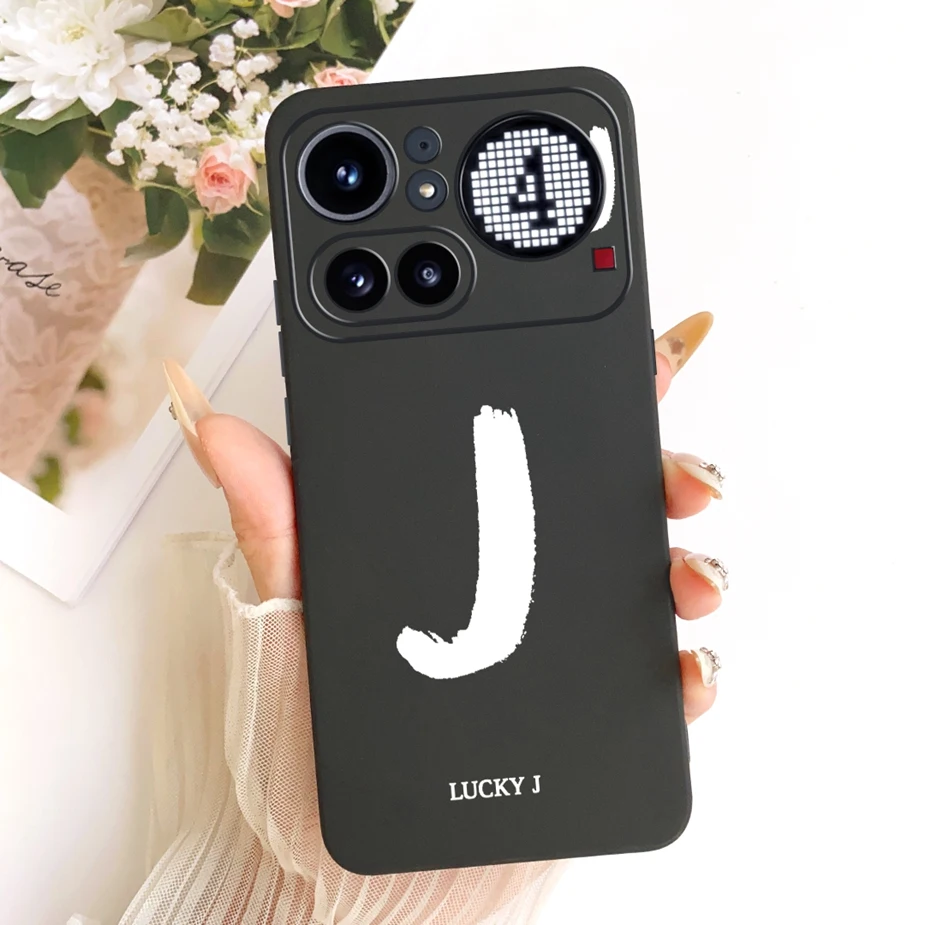 Cute Lucky Letters Fashion Cartoon Painted Cover Case