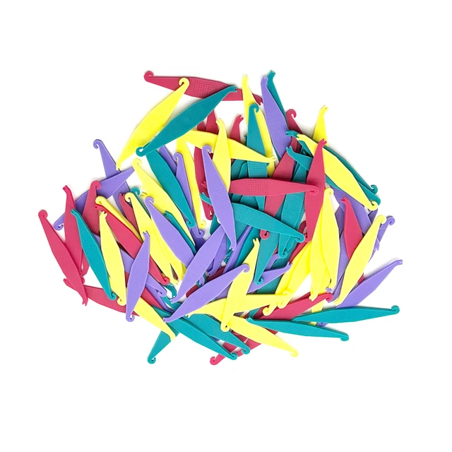 100pcs Dental Orthodontic Elastic Placer for Braces--Elastic Rubber Band Placers Dentistry Accessories for Ortho Appliance