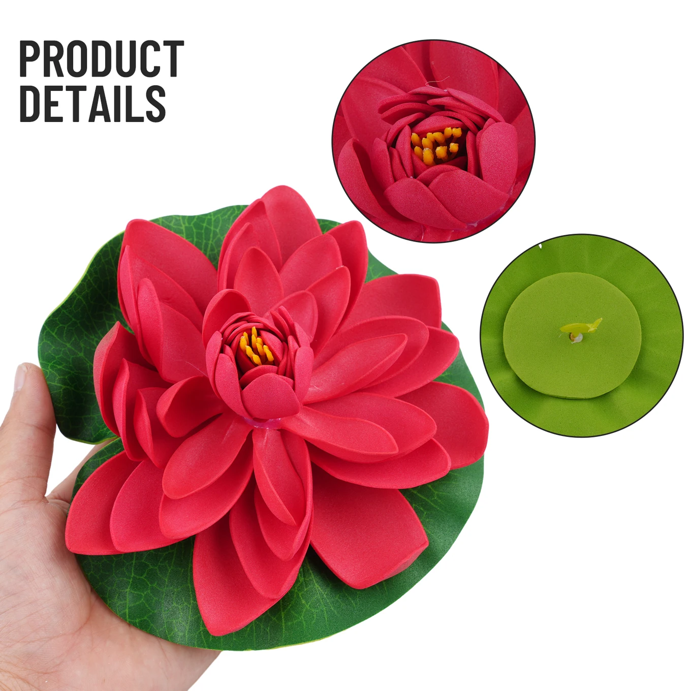 

Water Lily Make a Statement with 18cm Artificial Water Lily Floating Lotus Flower for Aquarium and Pond Decor Multicolor