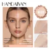 HANDAIYAN Light Soft Setting Pressed Powder Natural Waterproof Long-lasting Full Cover Makeup Cosmetics for Different Skin Color 2