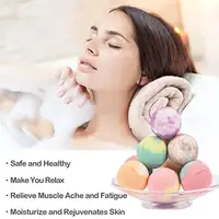1PCS Bubble Small Bath Bombs Body Stress Relief Exfoliating Ball Shower Salt Bath Fragrances Ball Aromatherapy Moisturizing R5T5 2