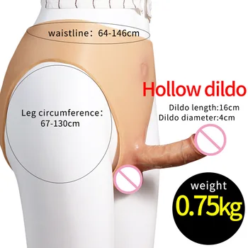 Wear Strap-on Silicone Dildo Penis Leather Pants Unisex Lesbian Gay Sex Tools for Females Strap on секс игрушки для двоих 6
