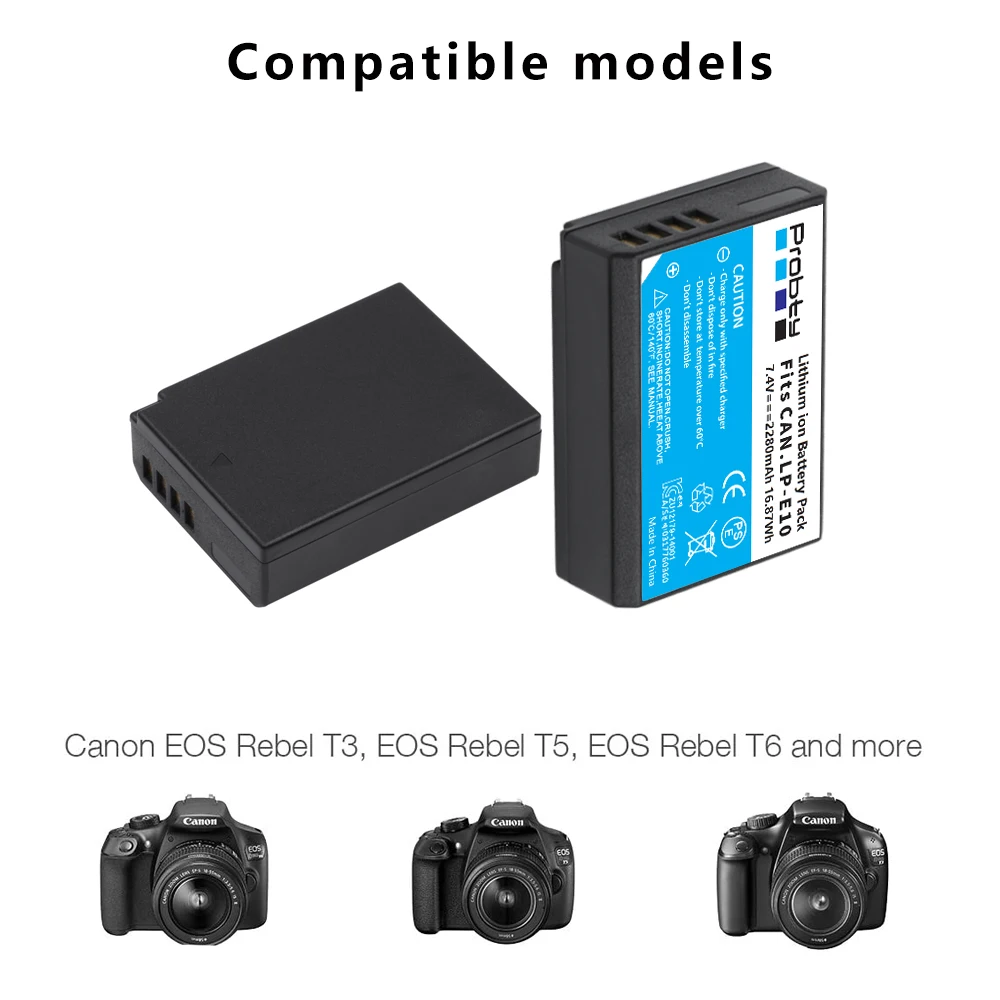 Blumax - Batteria Di Ricambio Per Canon LP-E10, 1020 MAh - Foto 3