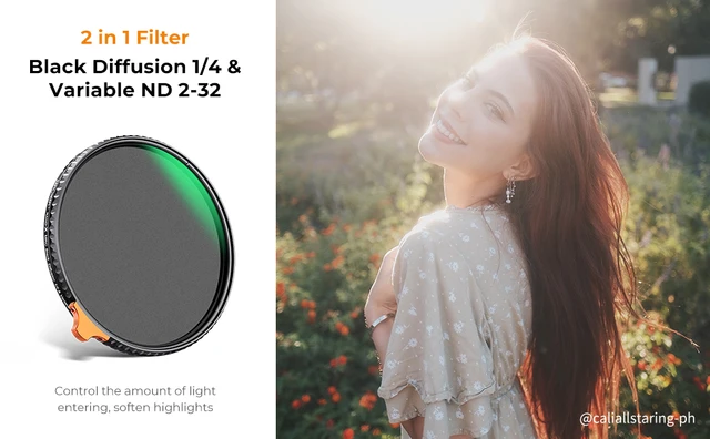 K&F CONCEPT ND2-32 1/4 Black Mist Diffusion Camera Filter K&F CONCEPT ND2-32 1/4 Black Mist Diffusion Camera Filter