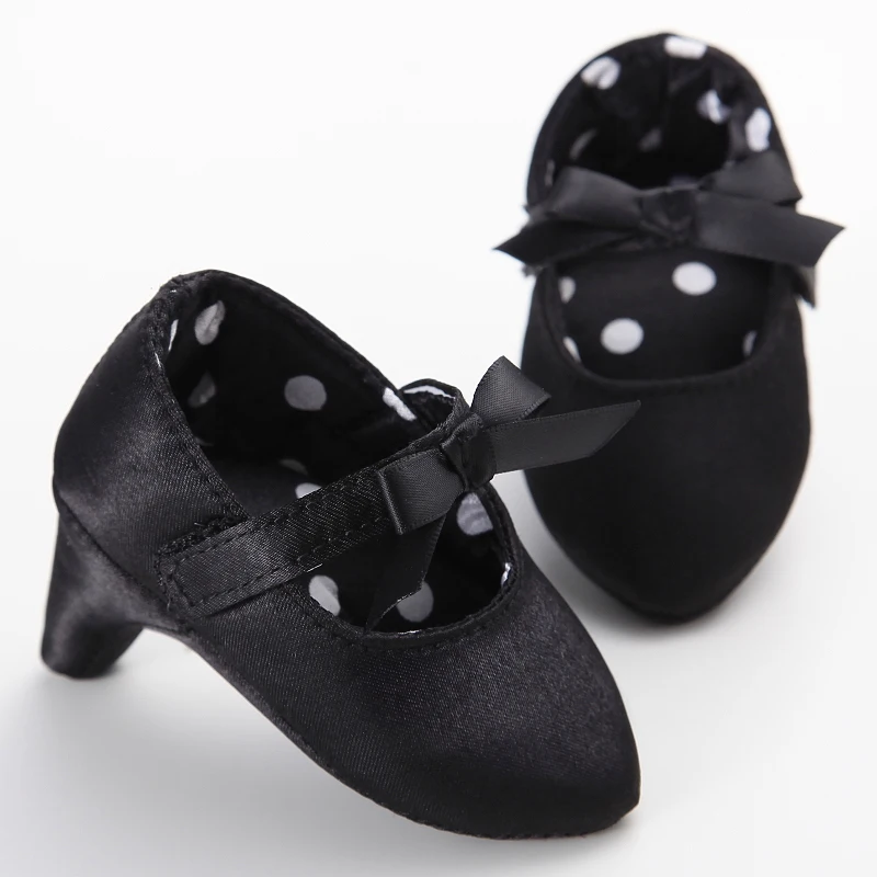New spring And Autumn Baby Girls Non-slip Toddler Shoes Baby Girls Beautiful Bow High Heels Baby Girls High Heels Toddler Shoes 4