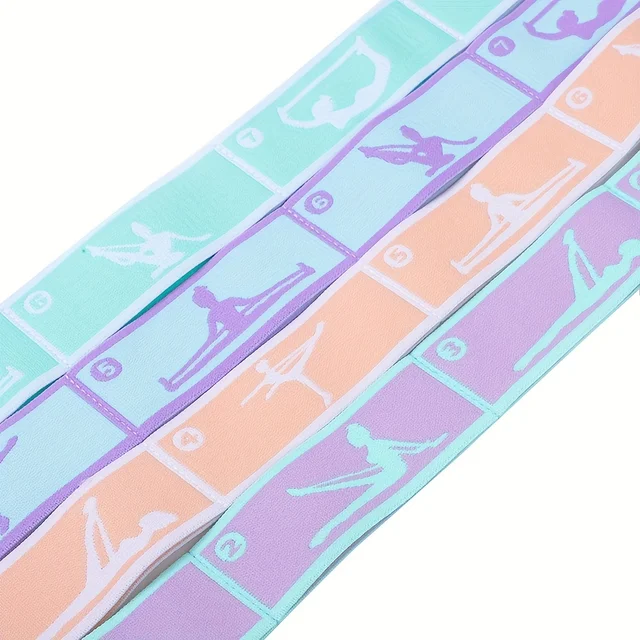 Yoga Stretch Strap, Sports Exercise Resistance Bands For Dance, Gymnastics, Workout, Pilates Stretch Belt For Physical Therapy 3