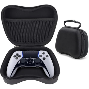 Hard Travel Case for PS5/Xbox Series X/S/Switch Controllers - Shockproof EVA Hard Shell Carrying Protector with Accessory Pocket