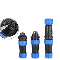SP16 SP17 SP20 SP21 Aviation Connectors Plug Socket Panel Mount IP68 Waterproof Solderless Electrical Cable Wire Connector 3