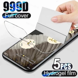 5 - Pack Premium Hydrogel Screen Protectors - High Quality, Durable, Flexible Shield - Hydrogel Film (Google Pixel 5A 5G)